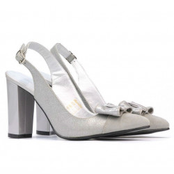 Sandales femme 1267 gris antilope combiné