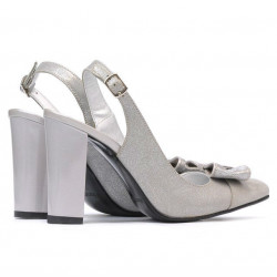 Sandales femme 1267 gris antilope combiné