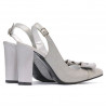 Sandales femme 1267 gris antilope combiné