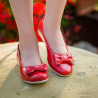 Ballerines femme 638 rouge lifestyle