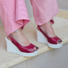Sandales femme 5026 cyclamen lifestyle