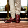 Chaussures décontractées / élégantes hommes 875 en cognac
