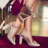 Sandales femme 1267 laqué ivoire combiné lifestyle