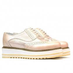 Chaussures décontractées femme 683-1 poudre combiné
