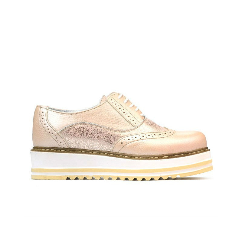 Chaussures décontractées femme 683-1 poudre combiné