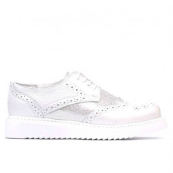 Chaussures casual femme 663-2 blanc nacré combiné