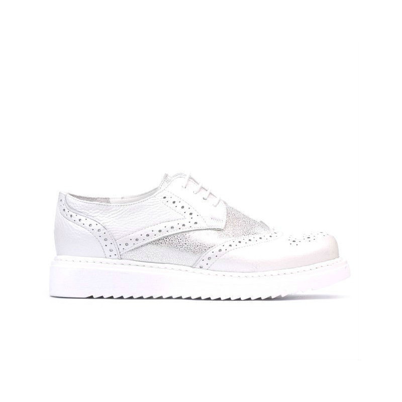 Chaussures casual femme 663-2 blanc nacré combiné