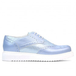 Chaussures casual femme 663-2 bleu nacré combiné