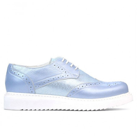 Chaussures casual femme 663-2 bleu nacré combiné