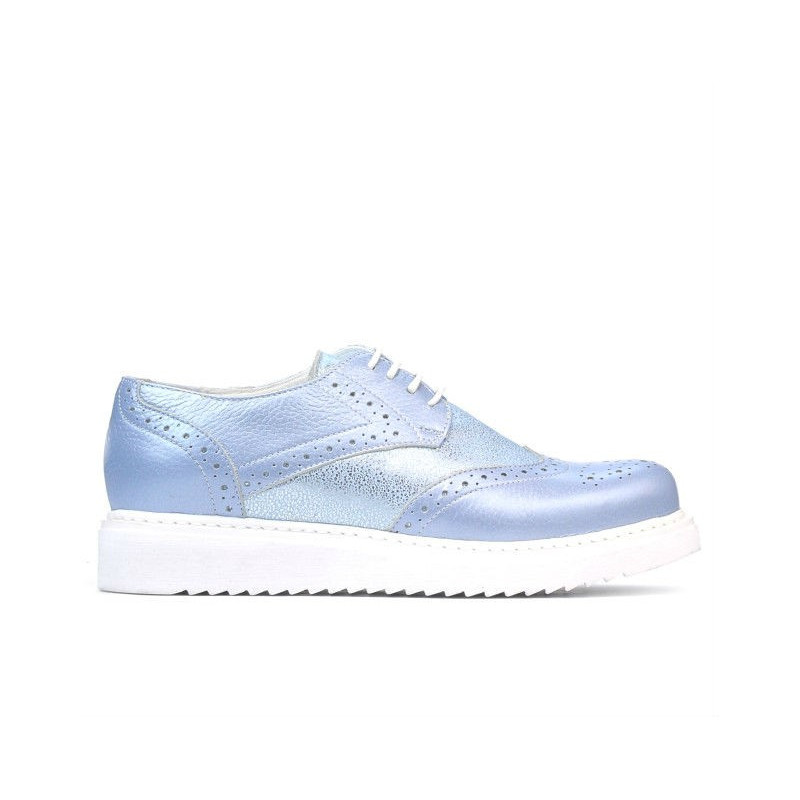 Chaussures casual femme 663-2 bleu nacré combiné