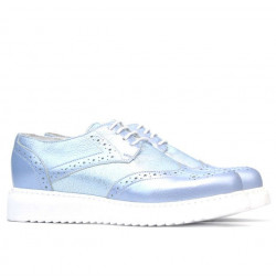 Chaussures casual femme 663-2 bleu nacré combiné