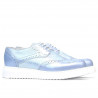 Chaussures casual femme 663-2 bleu nacré combiné