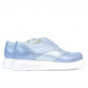 Chaussures casual femme 663-2 bleu nacré combiné