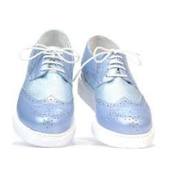 Chaussures casual femme 663-2 bleu nacré combiné