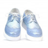 Chaussures casual femme 663-2 bleu nacré combiné