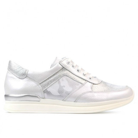 Baskets femme 694 blanc nacré combiné
