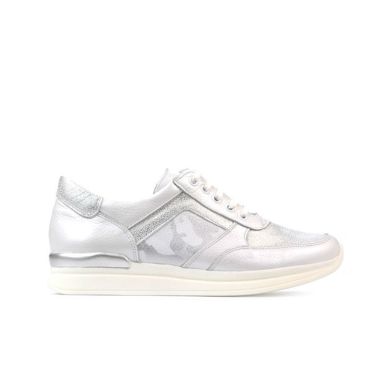 Baskets femme 694 blanc nacré combiné
