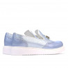 Chaussures décontractées femme 659-1 bleu nacré combiné
