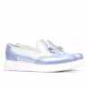 Chaussures décontractées femme 659-1 bleu nacré combiné