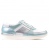 Baskets femme 694 turquoise nacré combiné
