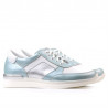 Baskets femme 694 turquoise nacré combiné