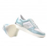 Baskets femme 694 turquoise nacré combiné
