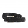 Ceinture hommes 18b noir+croco noir