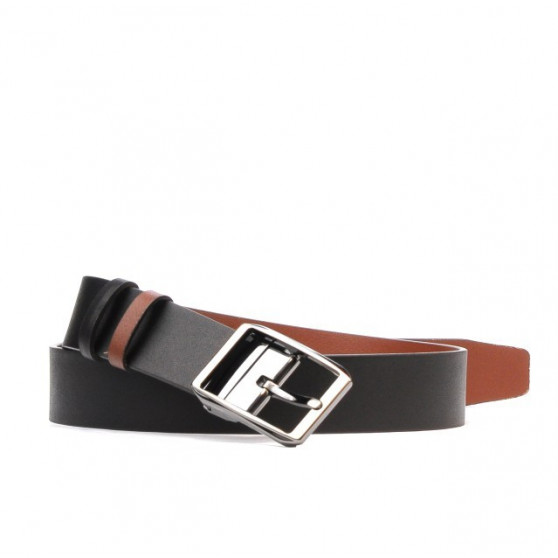 Ceinture homme 09b bicolore noir+marron clair Ceinture homme 09b bicolore noir+marron clair