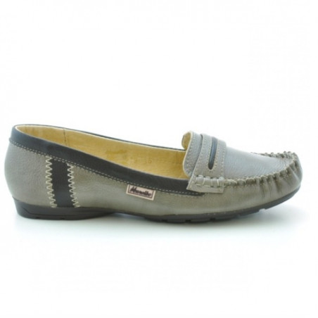 Mocassins femme 619 sable+café