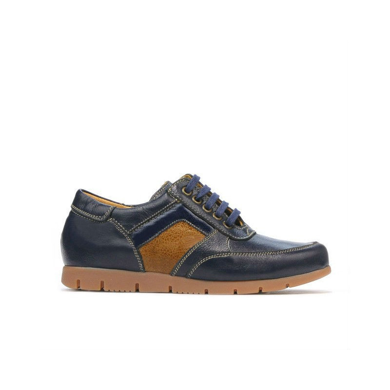 Chaussures enfants 164 indigo+marron
