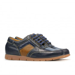 Chaussures enfants 164 indigo+marron
