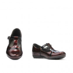Chaussures enfants petits 62c vernis bordeaux+noir