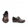 Chaussures enfants petits 62c vernis bordeaux+noir