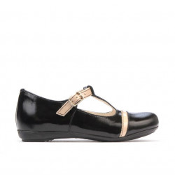 Chaussures enfants petits 62c vernis noir+beige