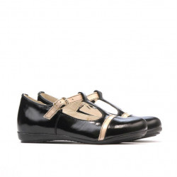 Chaussures enfants petits 62c vernis noir+beige