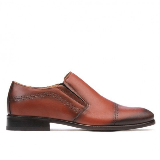 Chaussures élégantes hommes 877m à cognac