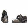 Chaussures décontractées femme 696 vernis noir combiné