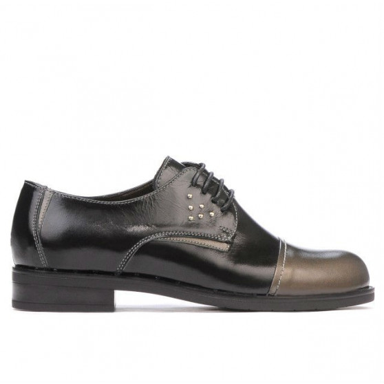 Chaussures décontractées femme 696 vernis noir combiné Chaussures décontractées femme 696 vernis noir combiné