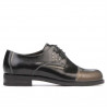 Chaussures décontractées femme 696 vernis noir combiné