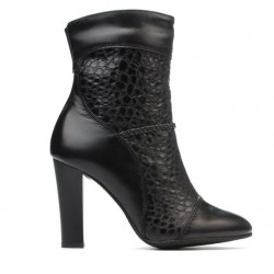 Bottes femme 1146 noir+croco noir