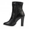 Bottes femme 1146 noir+croco noir