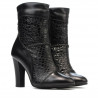 Bottes femme 1146 noir+croco noir