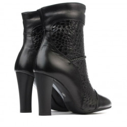 Bottes femme 1146 noir+croco noir