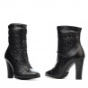 Bottes femme 1146 noir+croco noir