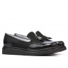 Chaussures décontractées femme 659 vernis noir combiné