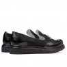 Chaussures décontractées femme 659 vernis noir combiné