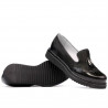 Chaussures décontractées femme 659 vernis noir combiné