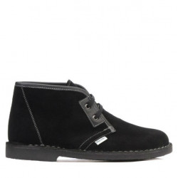 Bottines femme 7101 noir velours