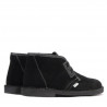 Bottines femme 7101 noir velours