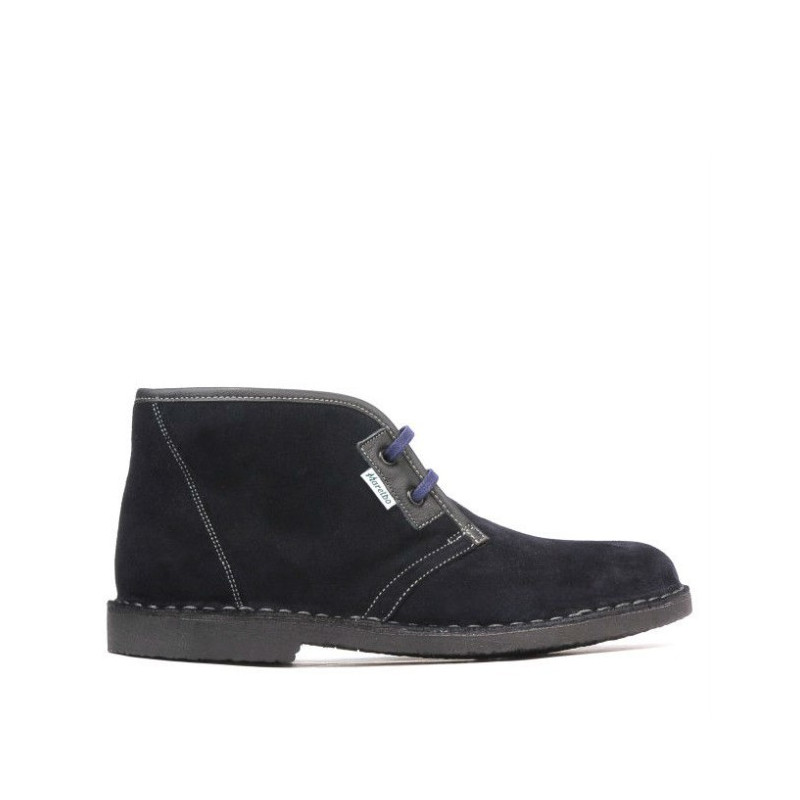 Bottines femme 7101 indigo velours